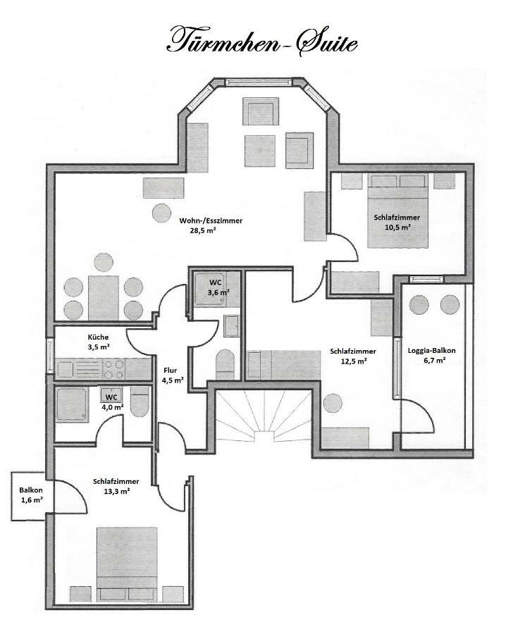 Apartamento Rosenschloesschen Landkern Exterior foto